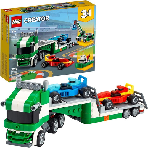 Kit Lego Creator 3en1 Transporte De Coches De Carreras 31113
