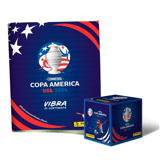 Copa America Usa 2024 - Caja 50 Sobres + Album De Regalo