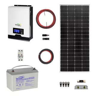 Kit Solar Inversor Cargador 1kw / 2kw 800wh Día Mppt Renogen