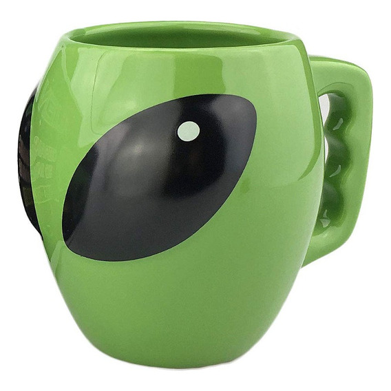 Taza De Café, 3d Space Universe Ufo Con Forma De Alienígena