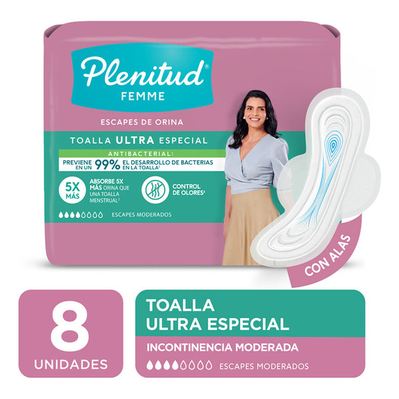 Plenitud Femme Ultra Especial toalla 8 unidades