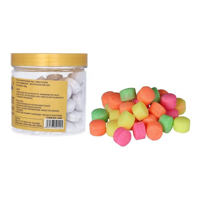 Bolas De Naftalina Repelente Polillas Insectos Humedad 200gr