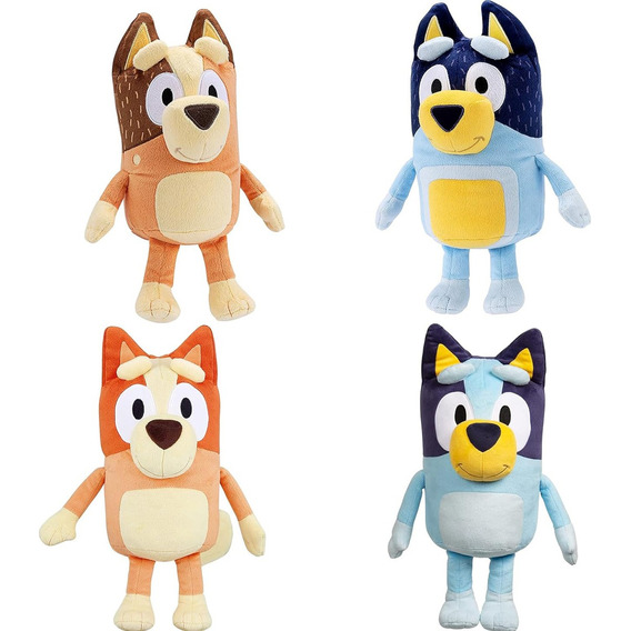 4 Bluey Familia Bluey Bingo Hermano Hermana Muñeco Peluche