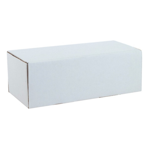 100 Cajas 18x8x6 Cartón Micro Corrugado Armable Para S Color Blanco