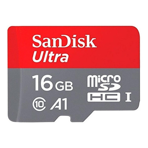 Cartão de memória SanDisk SDSQUAR-016G-GN6MA  Ultra com adaptador SD 16GB