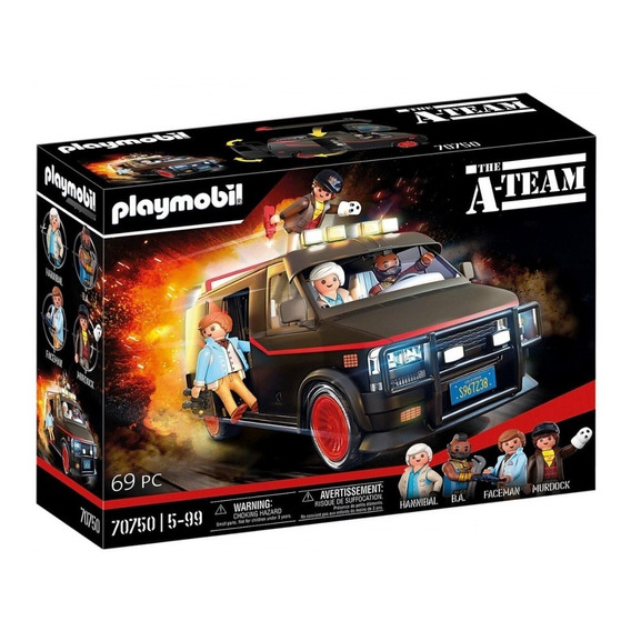 Playmobil A-team 70750 Furgoneta De Brigada A