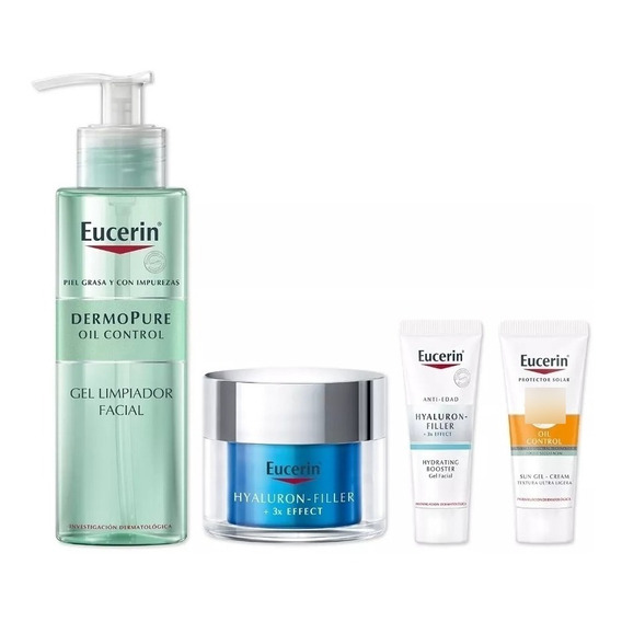 Estuche Eucerin Dermopure+hydrating+repair Ultralight Gel+minis