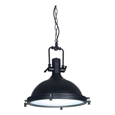 Lampara Colgante Industrial Terastia Negro Naval Metal Lk