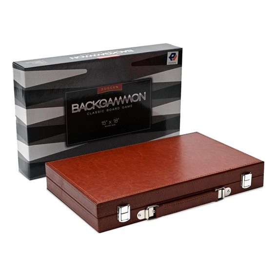 Backgammon Juego Mesa Clasico Plegable Destreza Fichas Dados