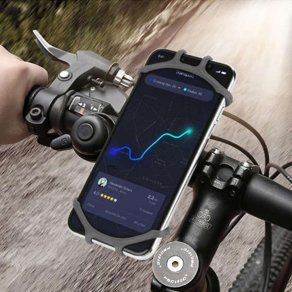 Soporte De Celular Silicona Ajustable Para Bicicleta Y Moto