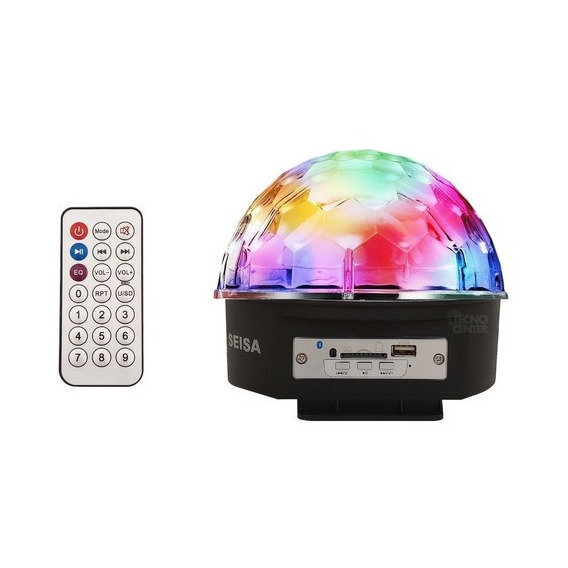 Bola Led Luz Audioritmica Efectos Media Esfera Parlante Usb 