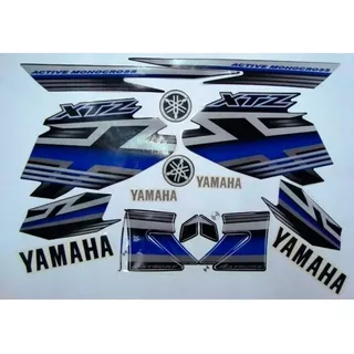 Kit Adesivo Jogo Faixas Yamaha Xtz 125 2010 Preta