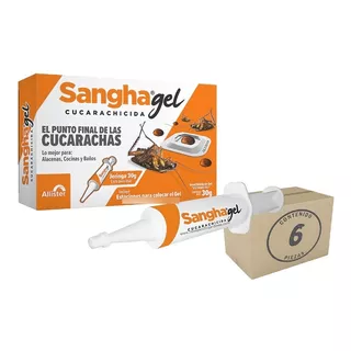 Sangha Gel Mejor Control Cucaracha Jeringa 30gr 6 Pza Cpj Ms