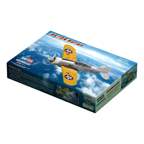 Avion Us F2a Buffalo Maqueta Para Armar 1/72 Hobbyboss 80290