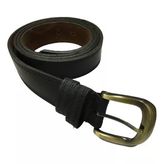 Cinturon Cuero Fabricacion Uruguaya Color Negro Talle 90