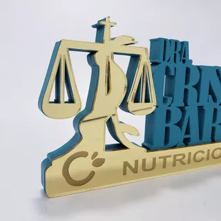 Placa Decorativa Profissões Nutricionistas