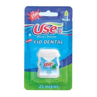 Kit Com 24 Fio Dental Dentes Sabor Menta Leve 25 M Atacado