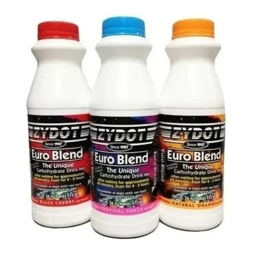 Suplemento en polvo ZYDOT  Euro blend Euro Blend bebida carbohidratada sabor tropical punch en pote