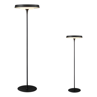Lampara De Pie Bogota Calido Dimerizable 55w Negro Led