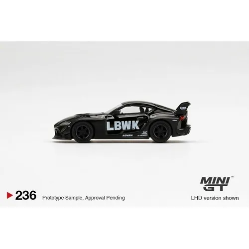 MINI GT LB-WORKS Nissan GT-R (R35) Matte Black Type 1, Rear