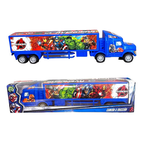 Camion A Friccion Avengers Los Vengadores Sebigus Color Azul
