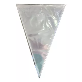 Saco Plástico Saquinho Cone Transparente 18x30 200 Un