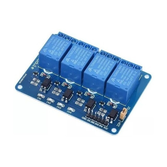 Módulo Relé 4 Canales Arduino Raspberry 12v / 5v Microcontro