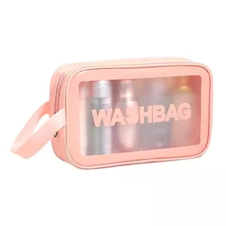 Necessaire Feminina Transparente Media Impermeavel Viagem