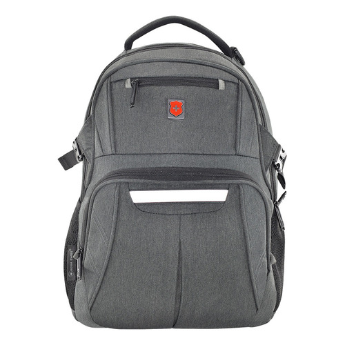 Mochila Royal Swiss® Calidad, Porta Laptop 16, Organizador Color Gris