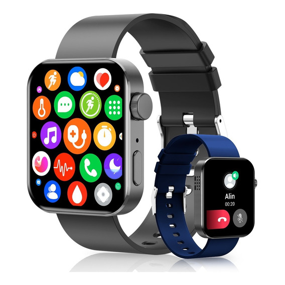 1.72'' Smartwatch Hombre Llamada Bluetooth Reloj Inteligente