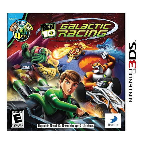 Juego multimedia físico Ben 10 Galactic Racing para Nintendo 3ds