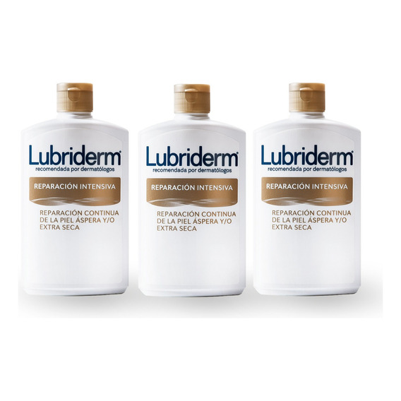 Pack Crema Corporal  Lubriderm Intense Repair 400ml 3pack