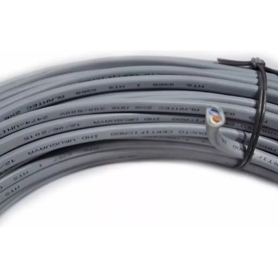 Cable Super Plastico Ute Entrada Luz 100 Mts  2x6 - Tyt