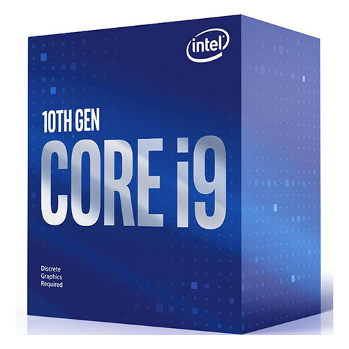 Procesador gamer Intel Core i9-10900F BX8070110900F  de 10 núcleos y  5.2GHz de frecuencia