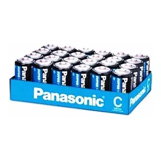 Pilha Panasonic Superhyper C Media Comum Caixa C/ 24 Unid.