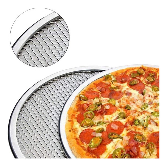 Malla Para Pizza Rejilla De Aluminio 30 Cm Horno Pizzeria