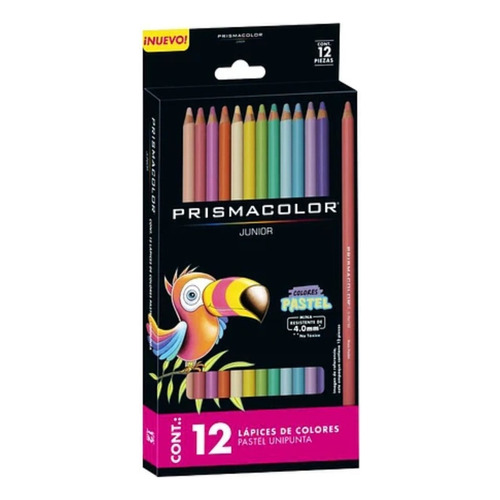 Lápices De Colores Prismacolor Junior Set 12 Pasteles