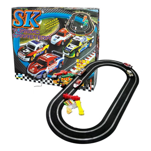 Pista De Autos Autoslot Sk Tc Scalextric 3,68m De Recorrido