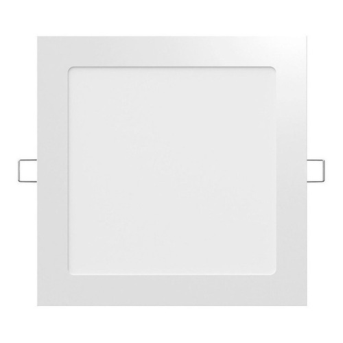 Panel Plafón Led Spot Embutir 18w Cuadrado Marco Blanco Color Blanco frío