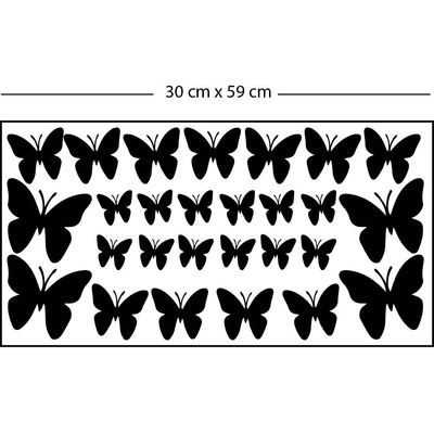 Vinil Decorativo Animales Mariposa Pared Cuarto Papel Tapiz