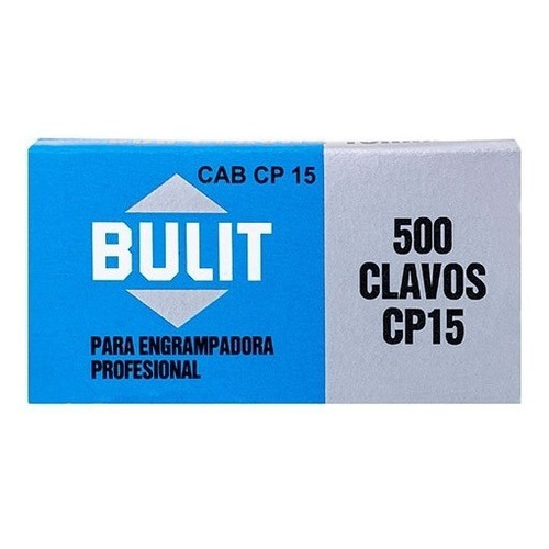 Clavos Grampas Bulit Profesionales 15mm 500 Unidades