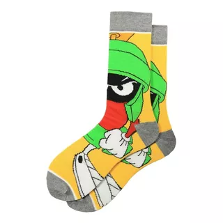 Calcetines Calcetas Marvin El Marciano, Algodón Talla Adulto