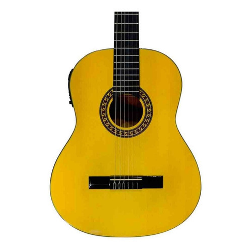 La Sevillana A-2eq Guitarra Electroacústica Color Nude Orientación De La Mano Diestro