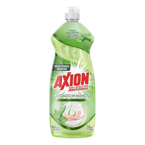 Lavatrastes Axion Cuidado De Manos Aloe Y Vitamina E 640ml