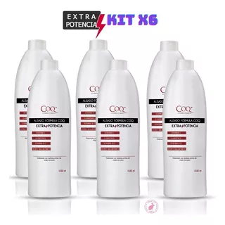 Kit 6 Litros Alisado Extra Potencia Fuerte Brillo Vitaminas