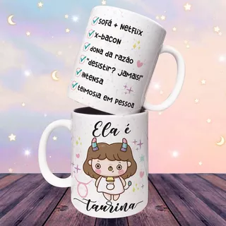 Caneca Signos Cute - Touro