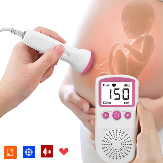 Baby Detector De Frecuencia Cardíaca Fetal Portátil Doppler