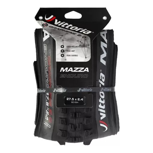 Neumático Vittoria Mazza Trail 29 X 2.4 Kevlar MTB, color negro y gris