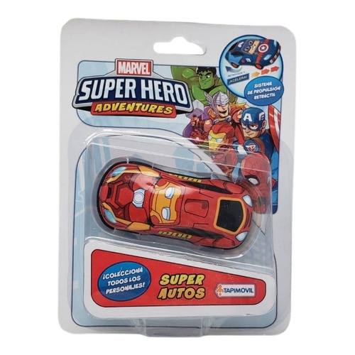 Super Autos Hero Marvel Personajes De S. Hero Ploppy 809291 Color Iron Man