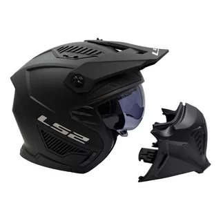 Casco Ls2 Of606 Drifter Mascara Desmontable Doble Visor